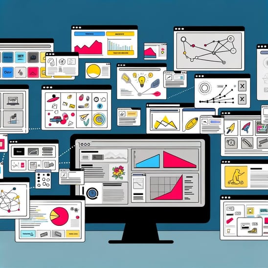 An image of various digital platforms and websites dedicated to discovering product trends in eCommerce
