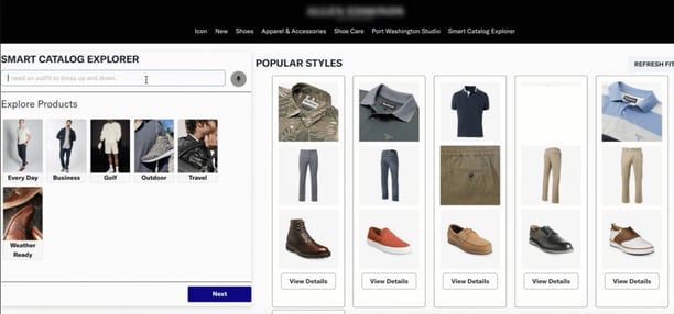 Visual Discovery AI Allen Edmonds poster