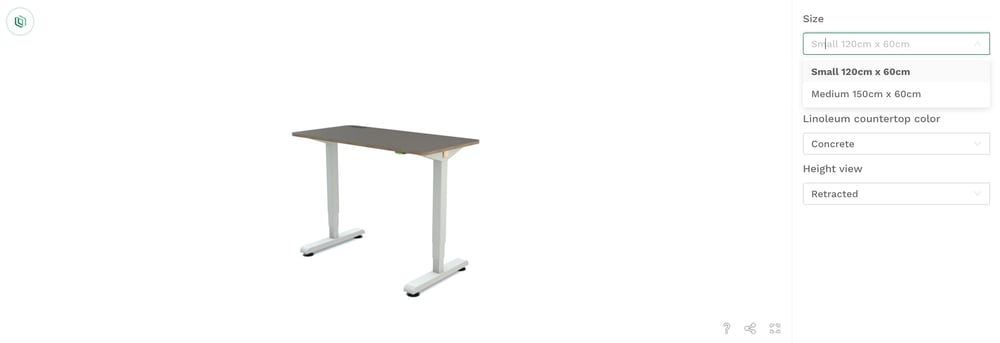 Euclif desk configurator