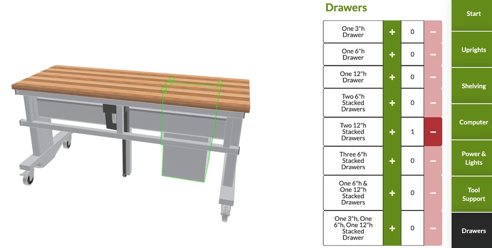 Bostontec online workstation customizer