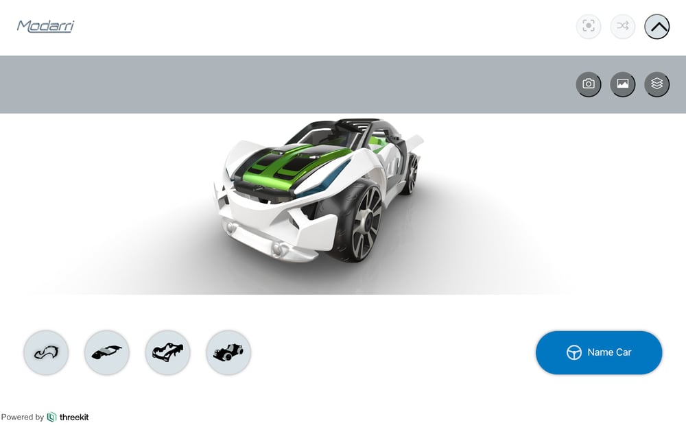 Modarri Toy Car online configurator