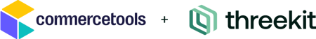 commercetools+threekit logo lockup