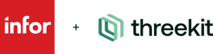 infor+threekit logo lockup
