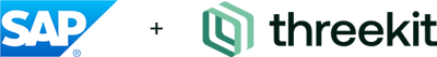 sap+threekit logo lockup