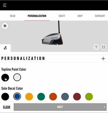lookbook-retail 3D config taylormade
