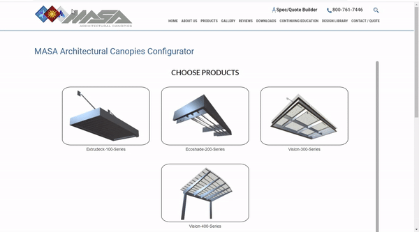 Canopy 3d customizer and 3d configurator