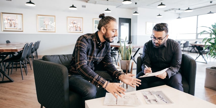 Product managers discussing customer engagement with their product customizer software