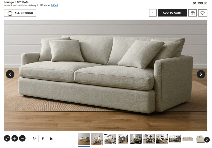 8 eCommerce images per product