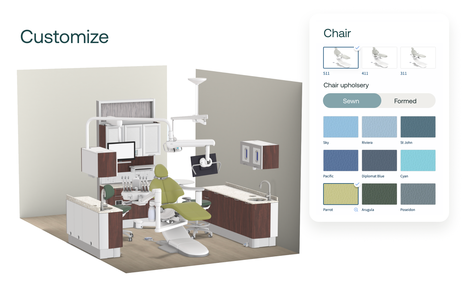visual configurator chair