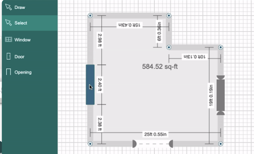 Custom room layout builder to ensure perfect fit and specs.  