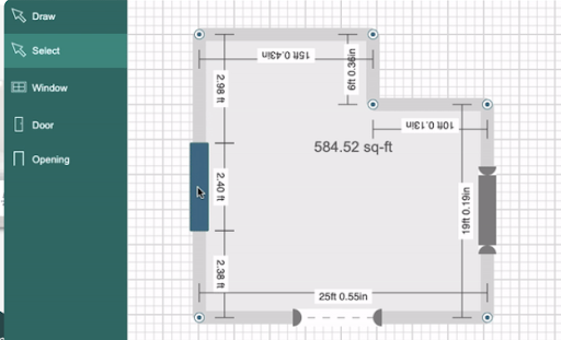 Custom room layout builder to ensure perfect fit and specs.