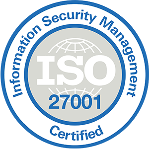 ISO 27001 certified badge awarded to Threekit