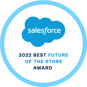 Salesforce 2022 best future of the store award Badge
