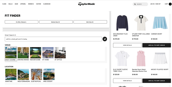 Taylor Made Fit Finder