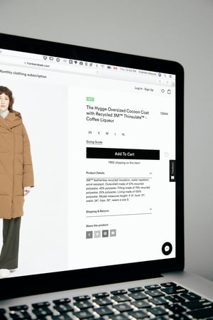 ecommerce image of fashion retailer