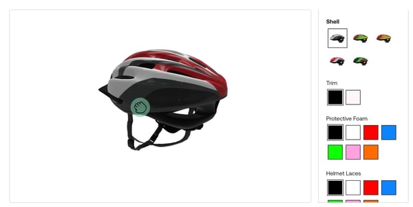 helmet product configurator