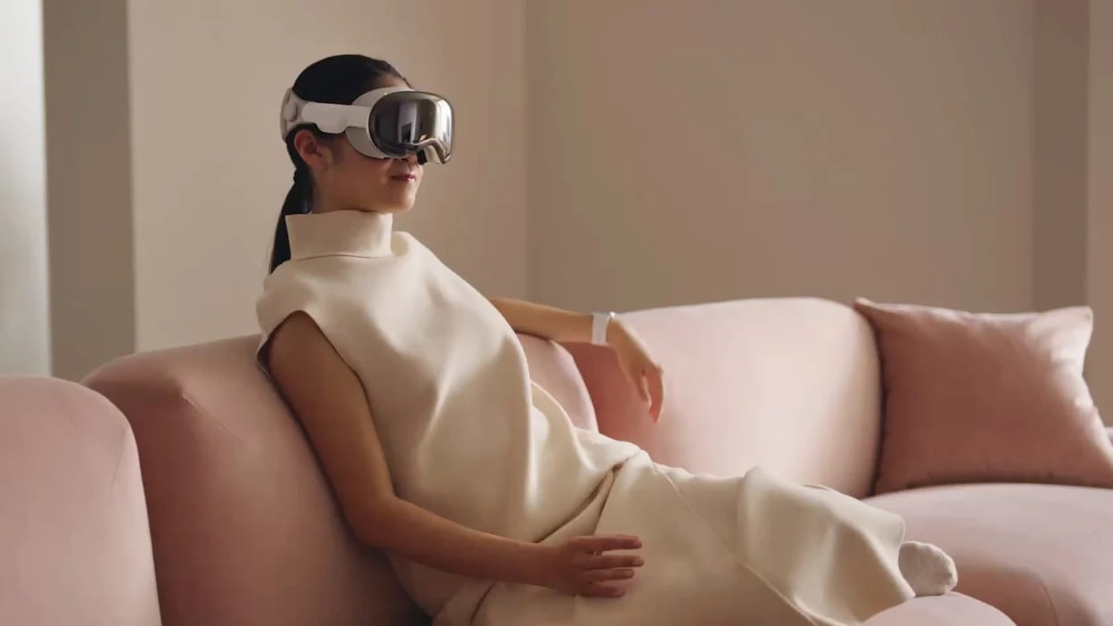 woman shopping on couch