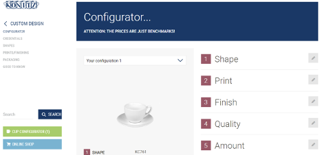 konitz online product configurator