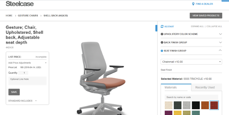 steelcase chair configurator