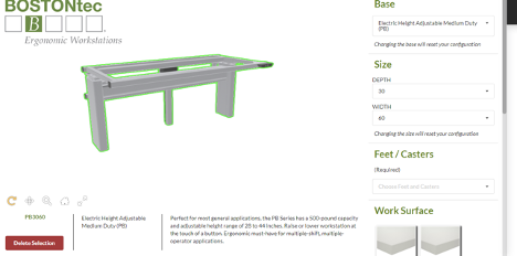 boston tech 3D product configurator