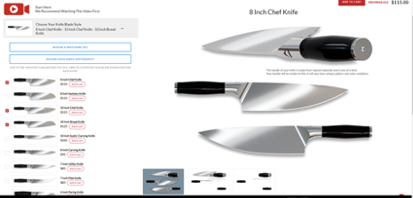 craftstone knives woodcommerce configurator