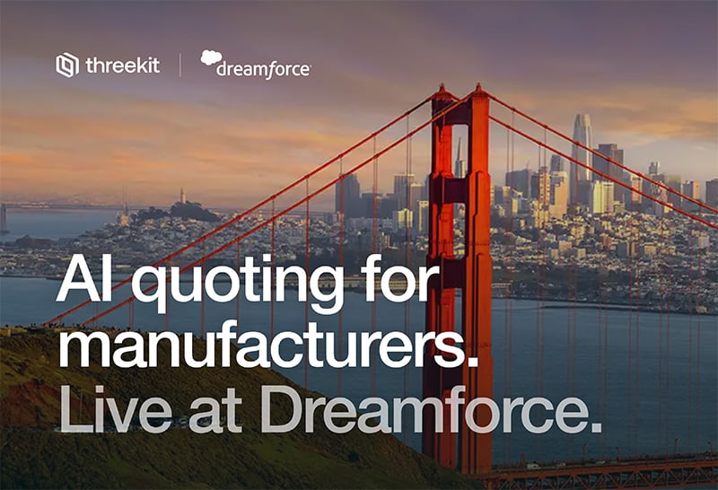 AI quoting for manufacturers. Live at Dreamforce.