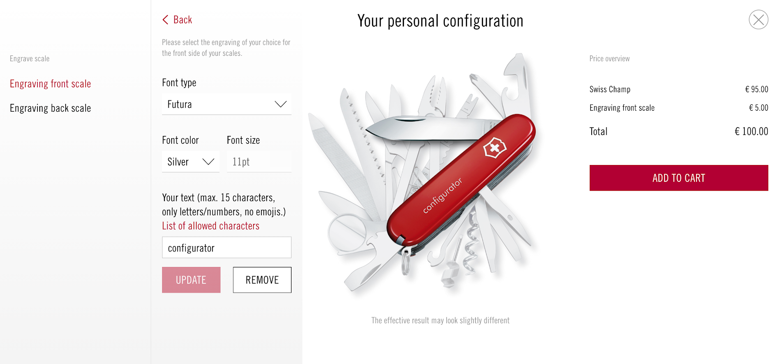 Knife customizer
