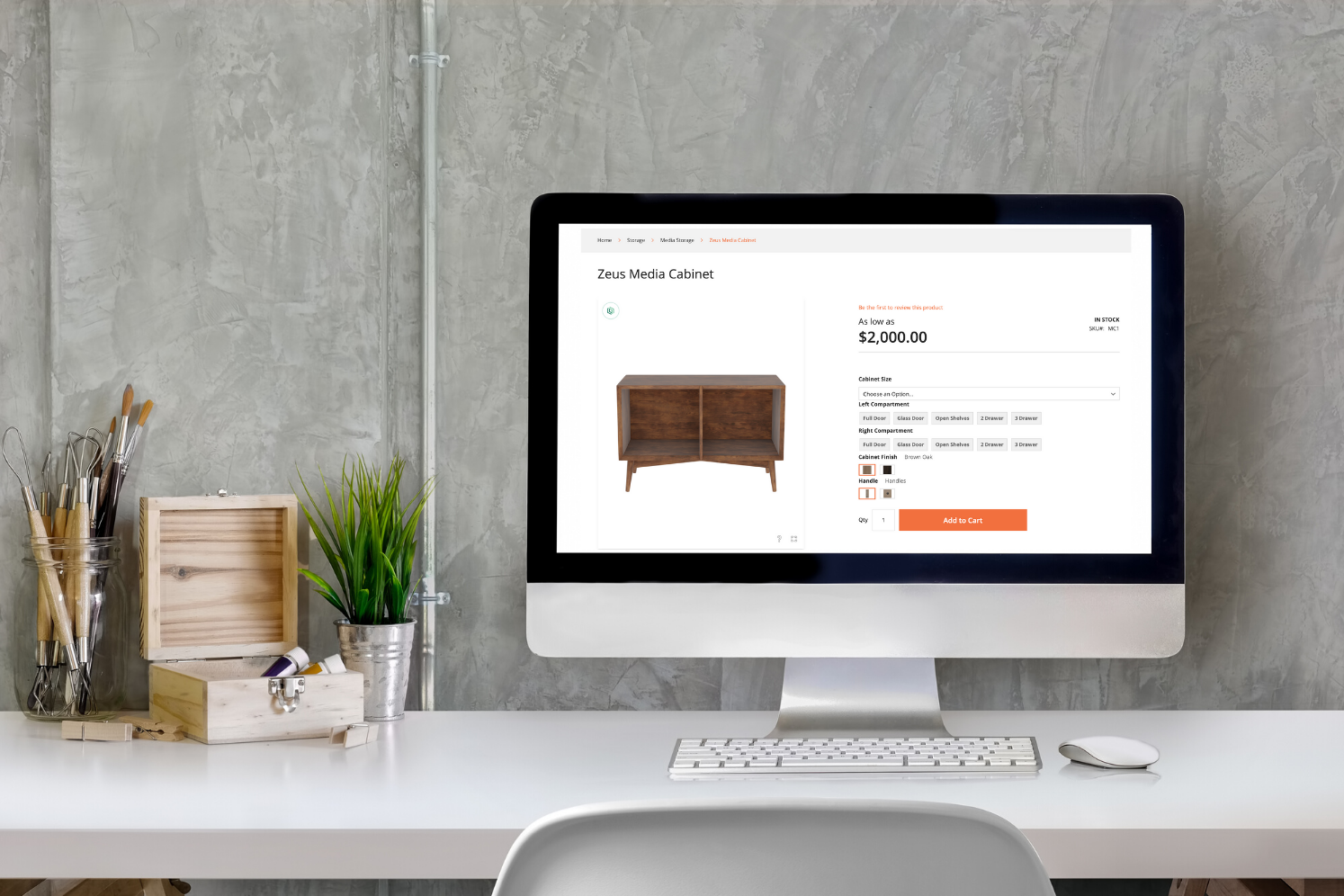 product configurator for small business hutch