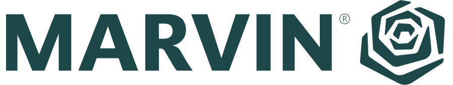 marvin logo monochrome dark