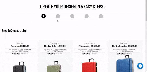 carry on luggage size chart