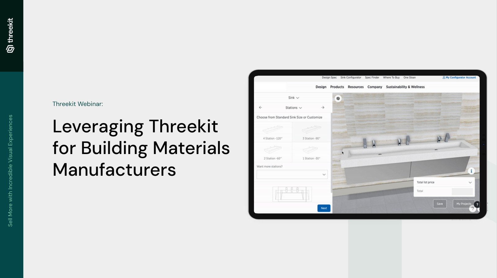 Webinar: Leveraging Threekit for Building Materials Manufacturers