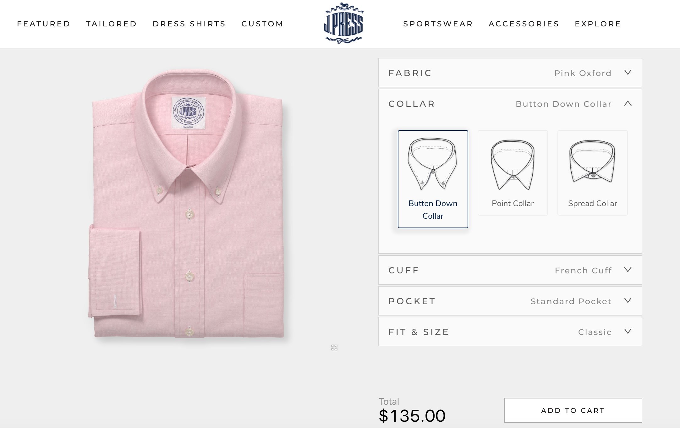 jpress shirt product visualization
