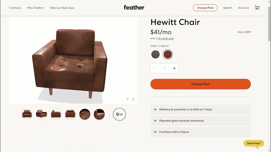 product customization options shoppers can select on a product page