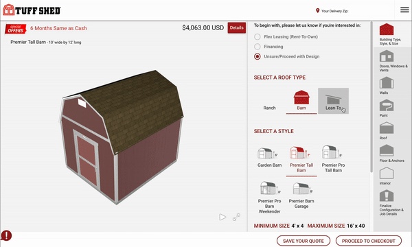 tuff shed configurator